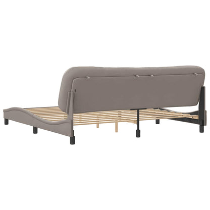 Giroletto senza Materasso Hvar Tortora 200x200 cm in Tessuto | homemem39