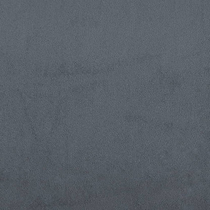 Giroletto senza Materasso Grigio Scuro 80x200 cm Velluto