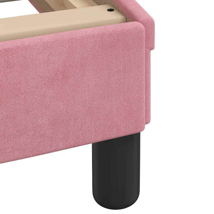 Giroletto senza Materasso Hanko Rosa 80x200 cm in Velluto | homemem39