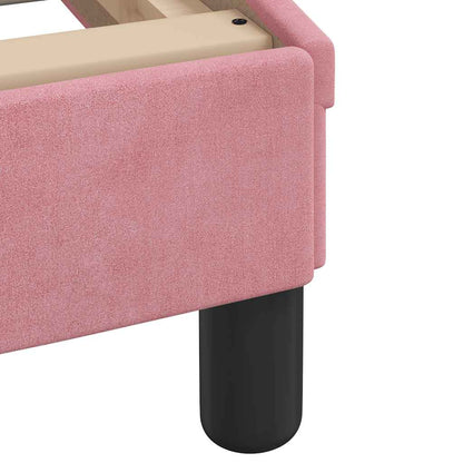 Giroletto senza Materasso Hanko Rosa 90x200 cm in Velluto | homemem39