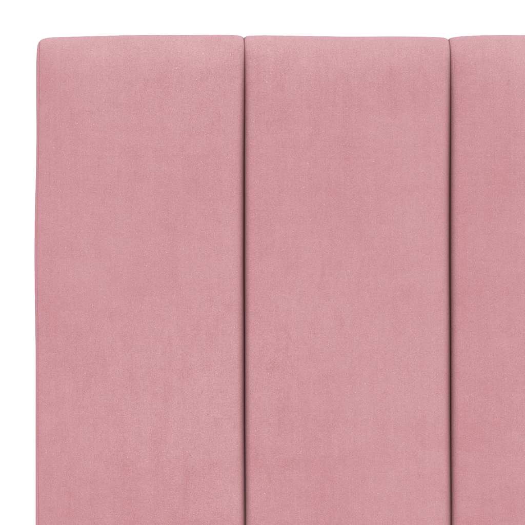 Giroletto senza Materasso Hanko Rosa 90x200 cm in Velluto | homemem39