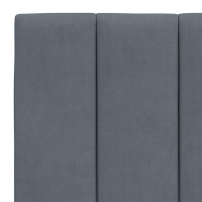 Giroletto senza Materasso Hanko Grigio Scuro 120x200 cm Velluto - homemem39