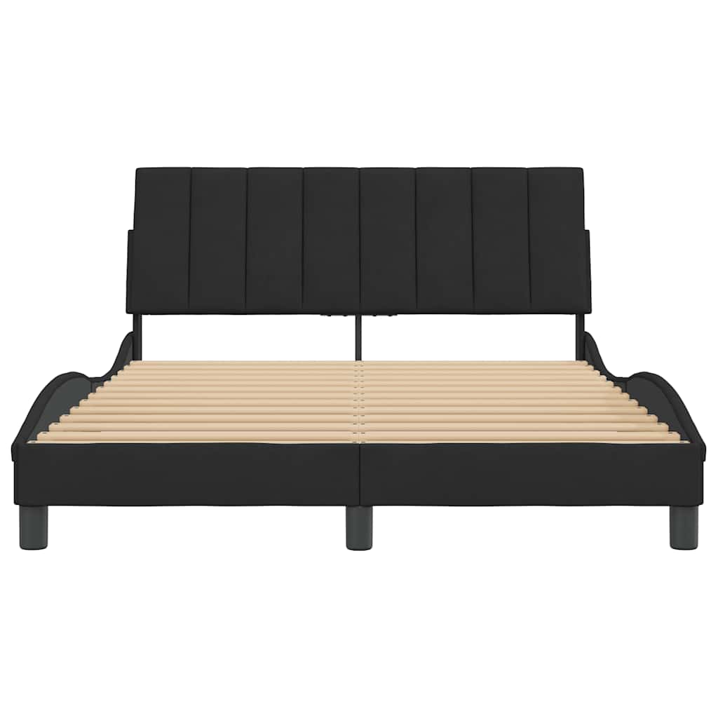 Giroletto senza Materasso Hanko Nero 120x200 cm Velluto | homemem39