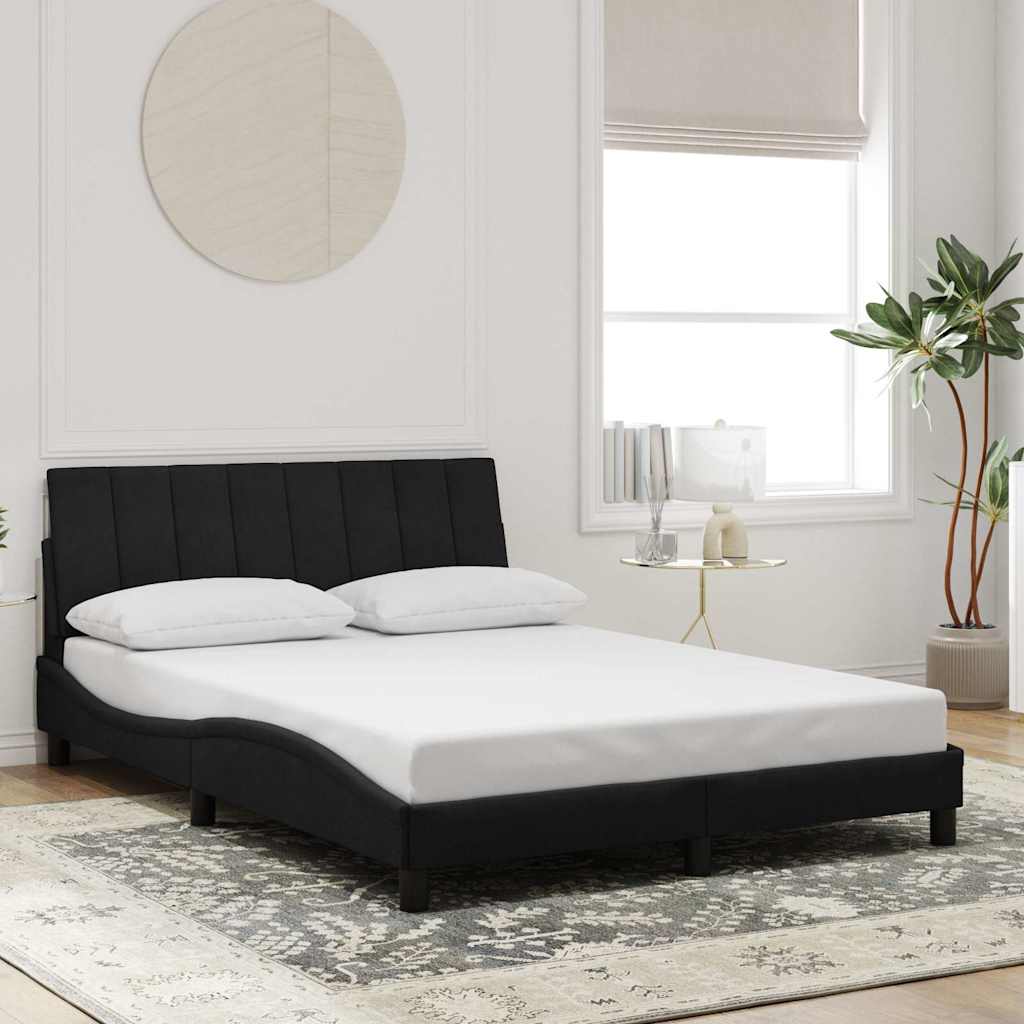 Giroletto senza Materasso Hanko Nero 120x200 cm Velluto | homemem39