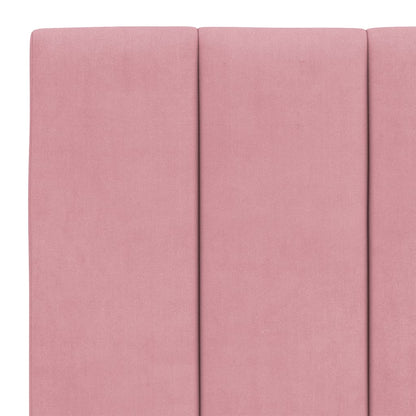 Giroletto con Testiera Rosa 120x200 cm in Velluto