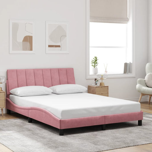 Giroletto con Testiera Rosa 120x200 cm in Velluto