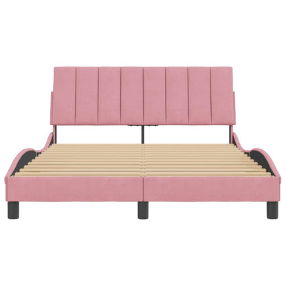 Giroletto senza Materasso Hanko Rosa 140x190 cm in Velluto | homemem39