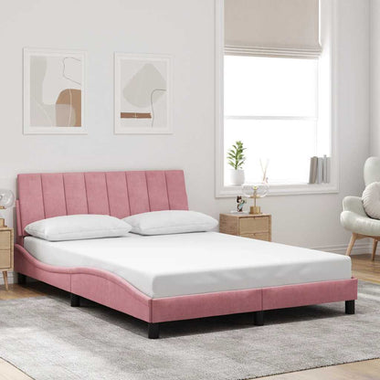 Giroletto senza Materasso Hanko Rosa 140x190 cm in Velluto | homemem39