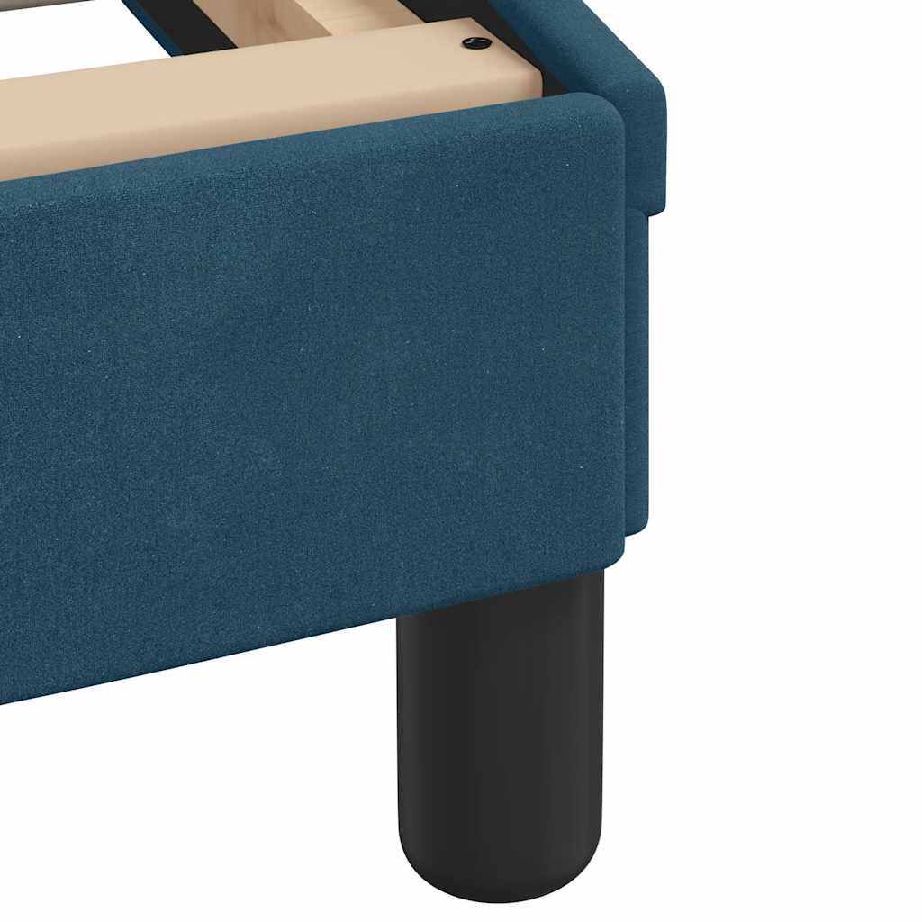 Giroletto senza Materasso Hanko Blu 140x200 cm in Velluto | homemem39
