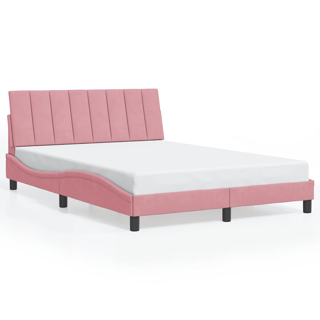Giroletto senza Materasso Hanko Rosa 140x200 cm in Velluto | homemem39