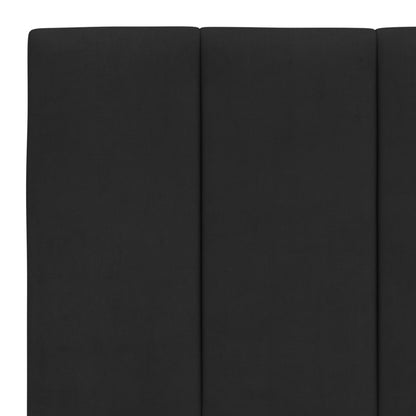 Giroletto senza Materasso Nero 160x200 cm in Velluto