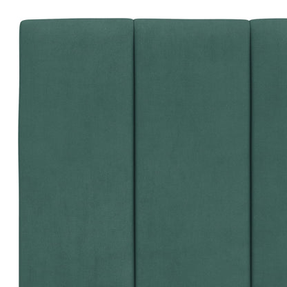 Giroletto senza Materasso Hanko Verde Scuro 180x200 cm in Velluto - homemem39