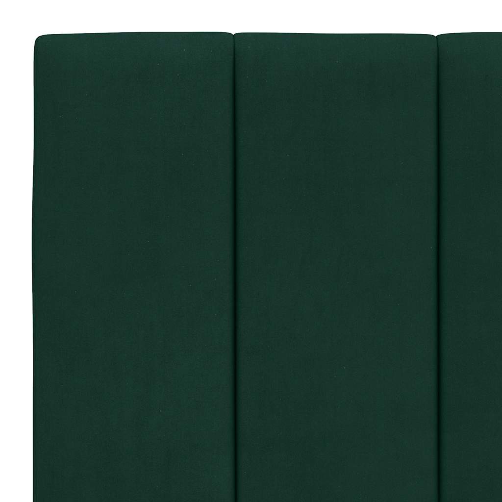 Giroletto senza Materasso Hanko Verde Scuro 180x200 cm Velluto