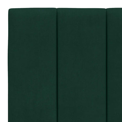 Giroletto senza Materasso Hanko Verde Scuro 180x200 cm Velluto