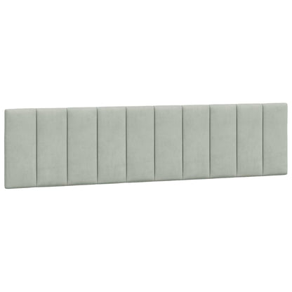 Giroletto senza Materasso Grigio Chiaro 200x200 cm Velluto