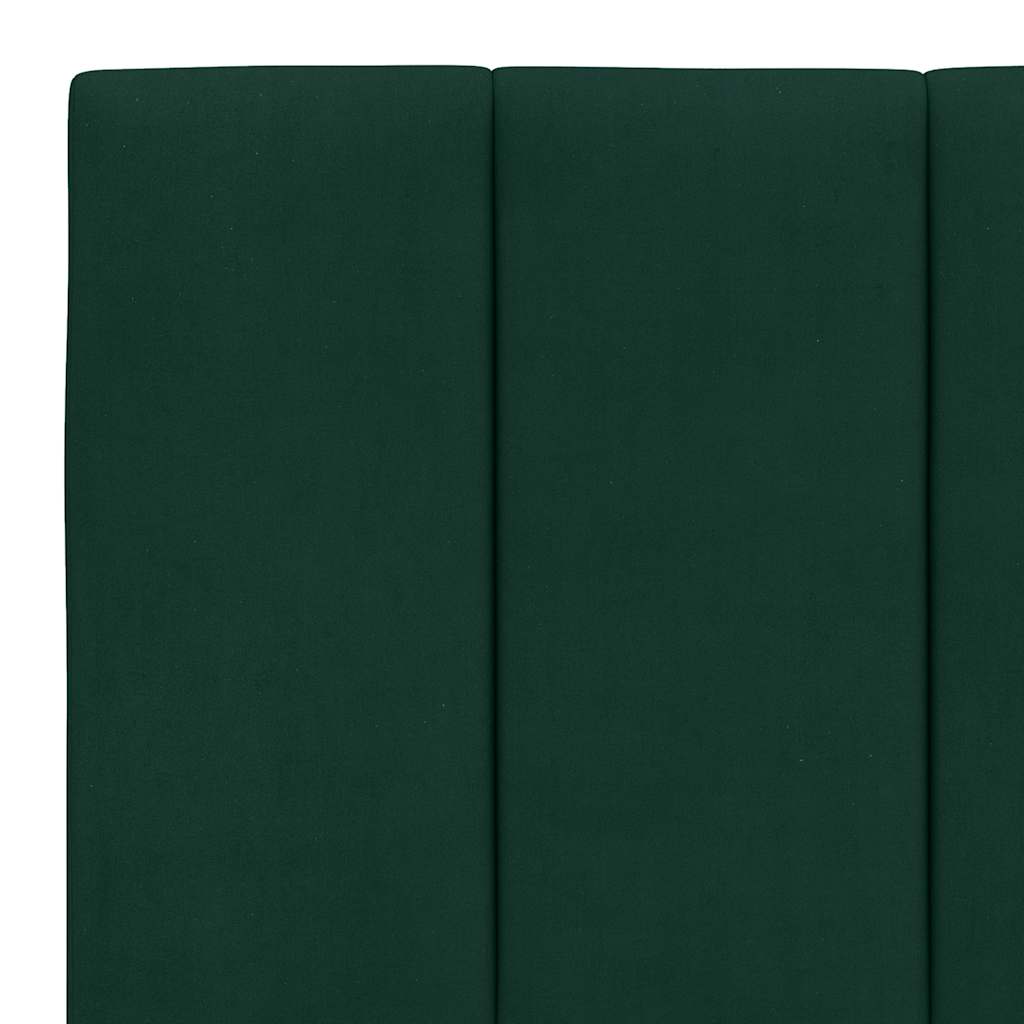 Giroletto senza Materasso Hanko Verde Scuro 200x200 cm in Velluto