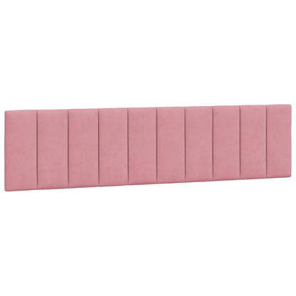 Giroletto con Testiera Rosa 200x200 cm in Velluto