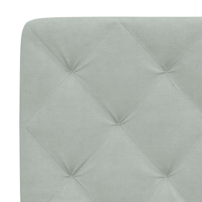Giroletto senza Materasso Grigio Chiaro 80x200 cm Velluto | homemem39