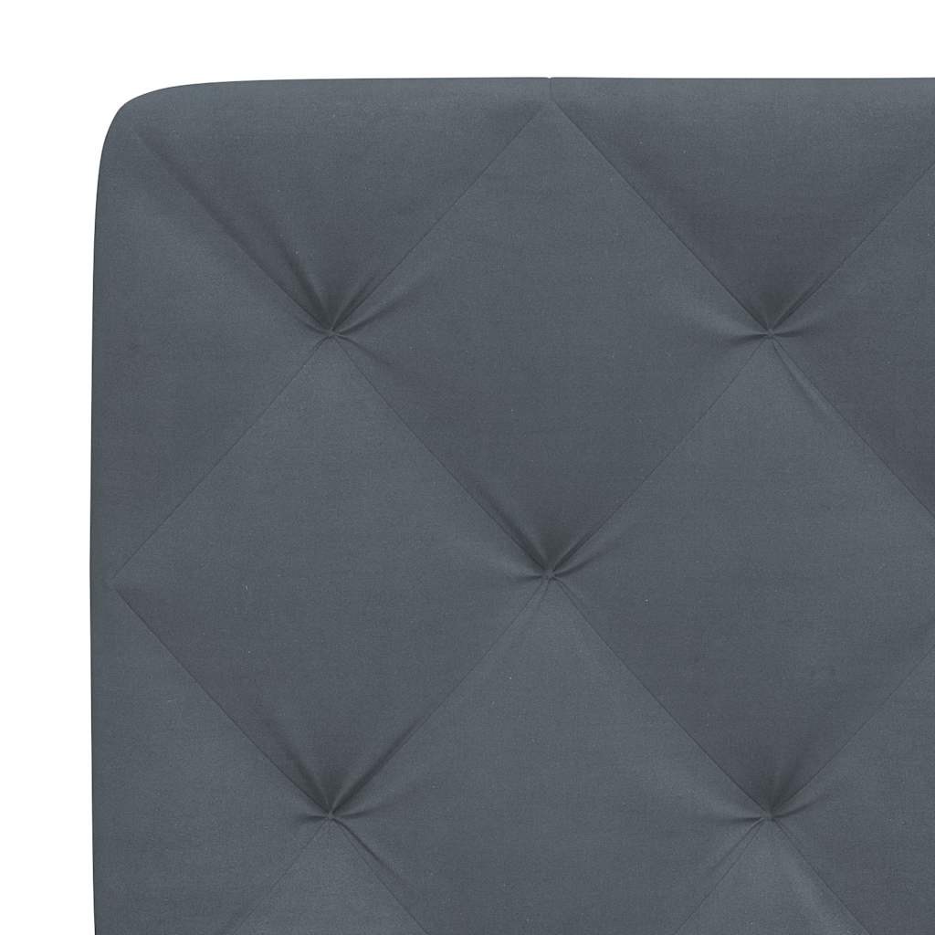 Giroletto senza Materasso Grigio Scuro 90x190 cm Velluto | homemem39