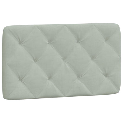 Giroletto senza Materasso Grigio Chiaro 90x200 cm Velluto