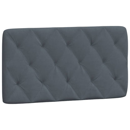 Giroletto senza Materasso Grigio Scuro 100x200 cm Velluto