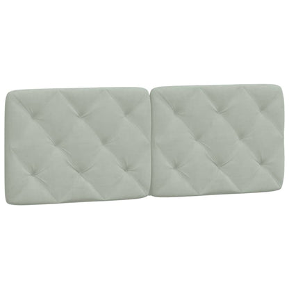 Giroletto senza Materasso Grigio Chiaro 120x200 cm Velluto