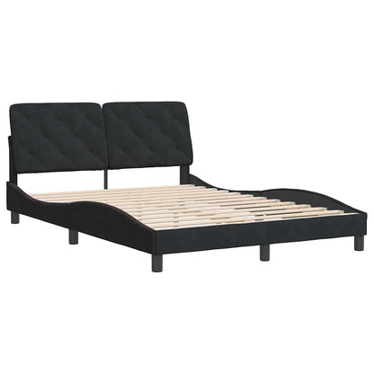 Giroletto senza Materasso Nero 120x200 cm Velluto | homemem39