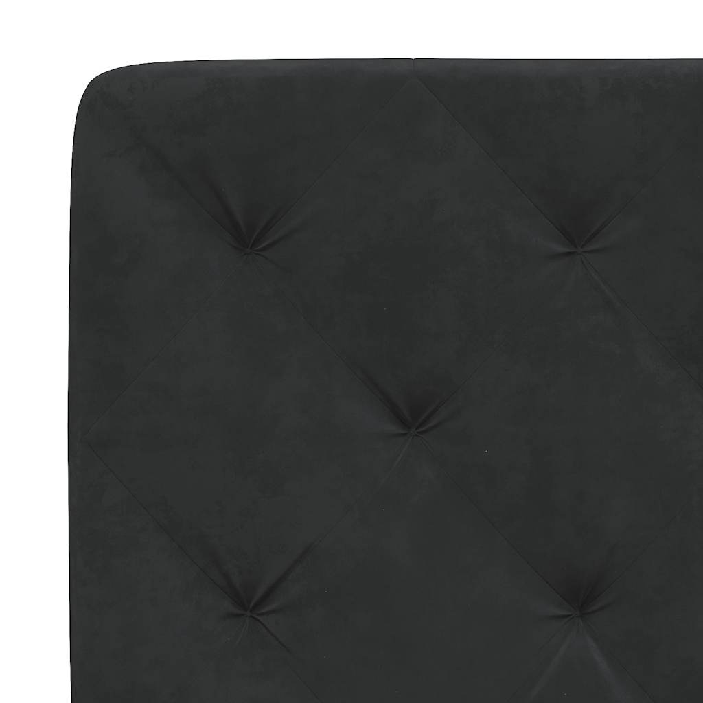 Giroletto senza Materasso Nero 120x200 cm Velluto | homemem39