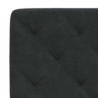 Giroletto senza Materasso Nero 120x200 cm Velluto | homemem39
