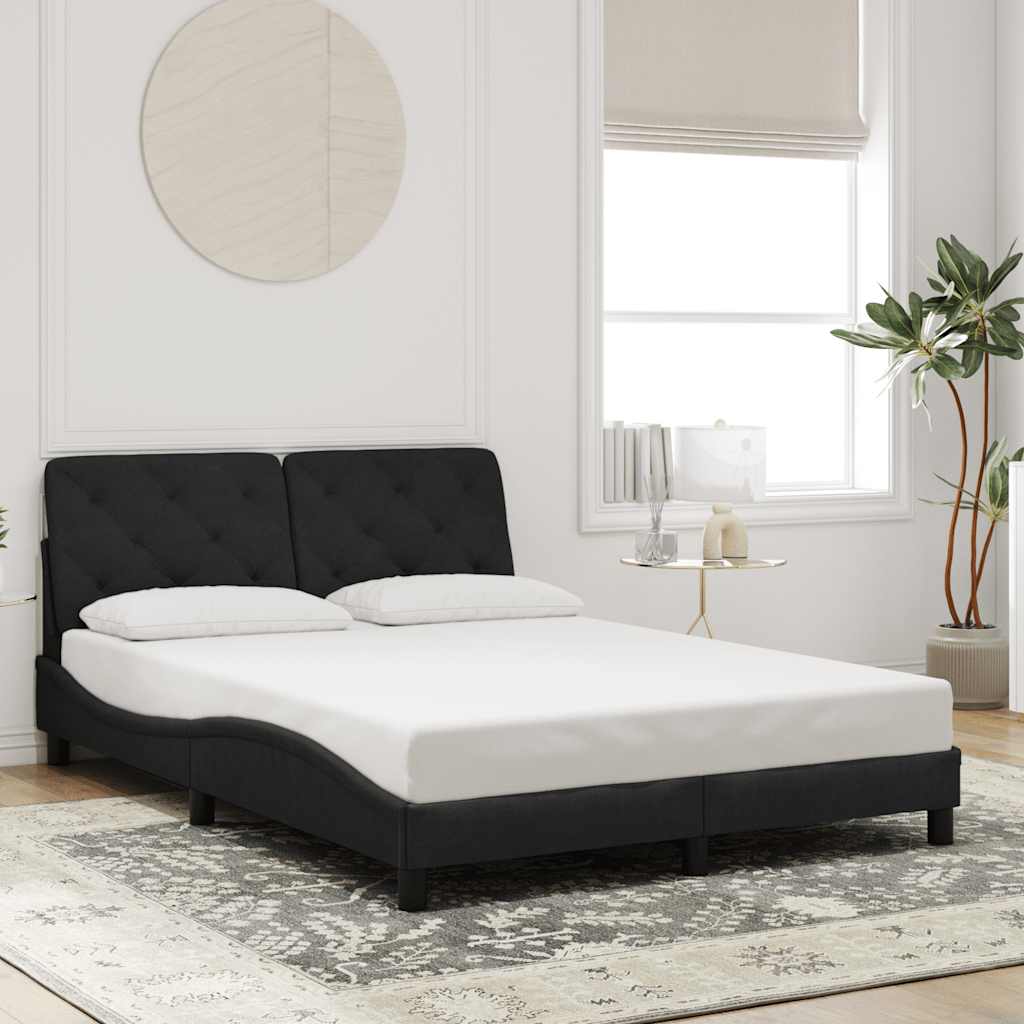 Giroletto senza Materasso Nero 120x200 cm Velluto | homemem39