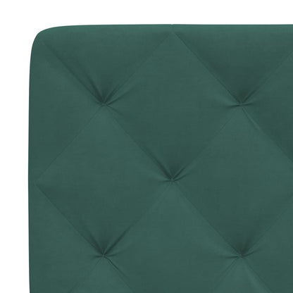 Giroletto senza Materasso Verde Scuro 140x190 cm in Velluto - homemem39