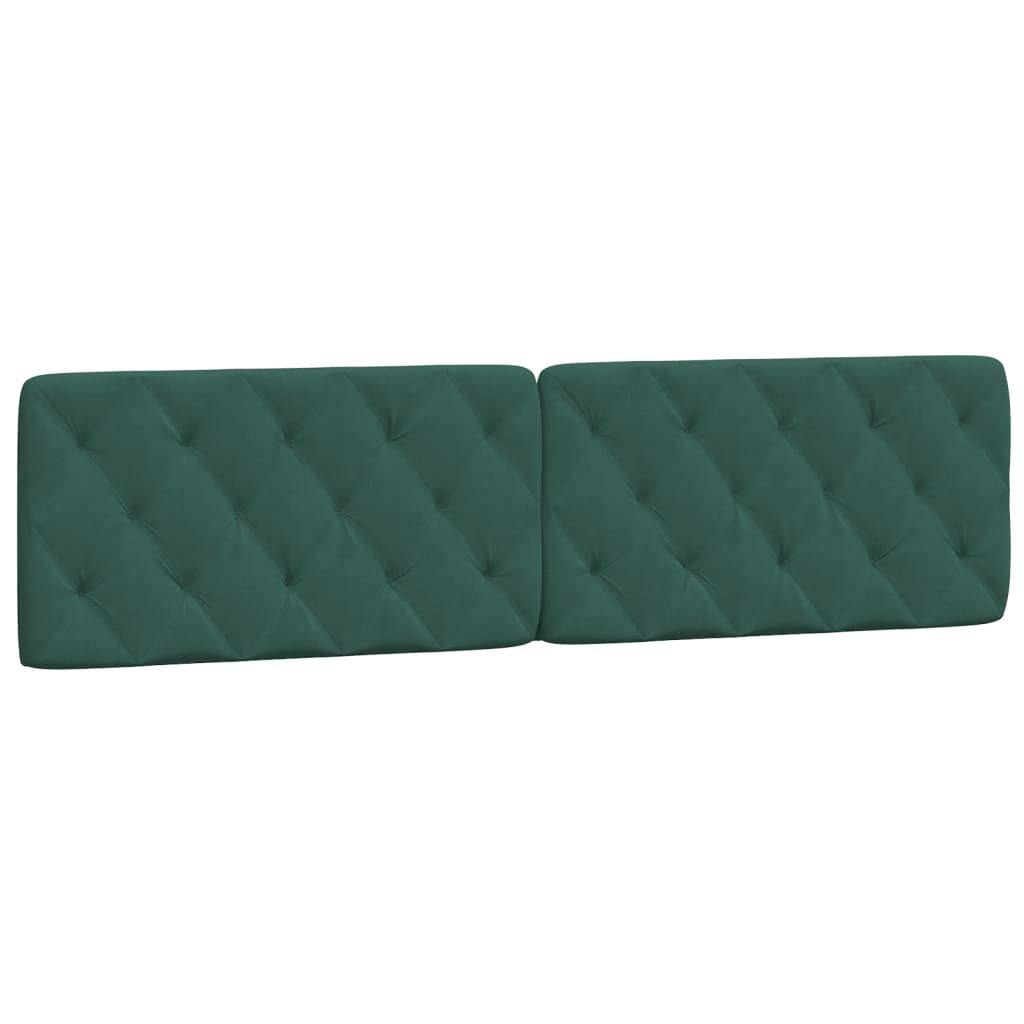 Giroletto senza Materasso Verde Scuro 200x200 cm in Velluto - homemem39