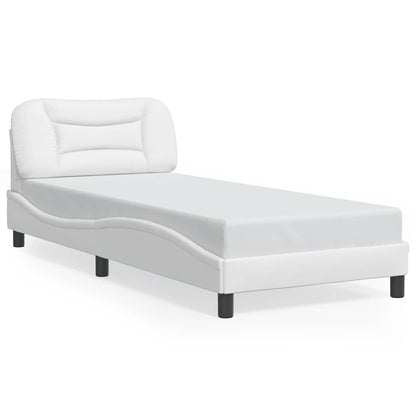Giroletto senza Materasso Hvar Bianco 90x190 cm in Similpelle