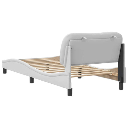 Giroletto senza Materasso Hvar Bianco 90x190 cm in Similpelle | homemem39