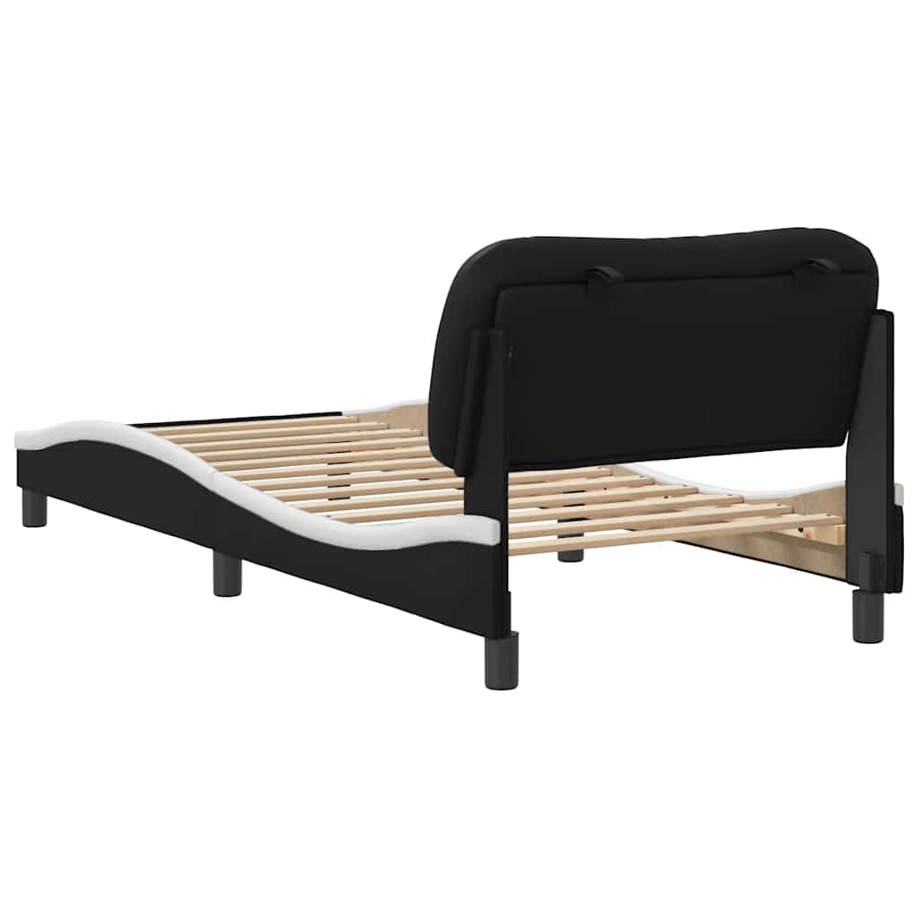 Giroletto senza Materasso Hvar Nero e Bianco 90x190 cm