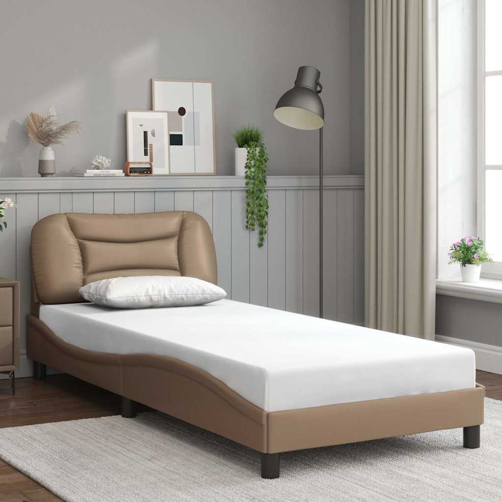 Giroletto senza Materasso Hvar Cappuccino 90x200 cm in Similpelle | homemem39