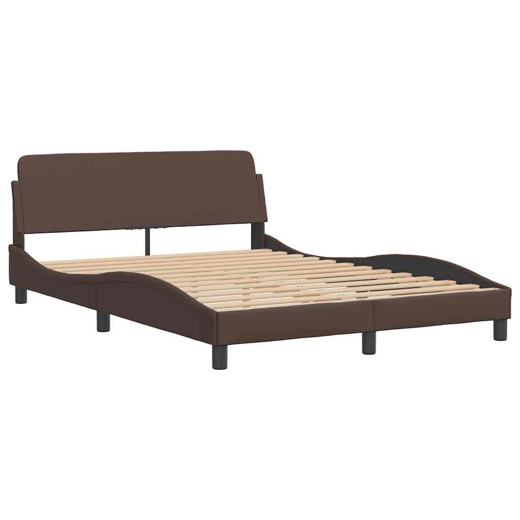 Giroletto senza Materasso Hvar Marrone 120x200 cm in Similpelle | homemem39