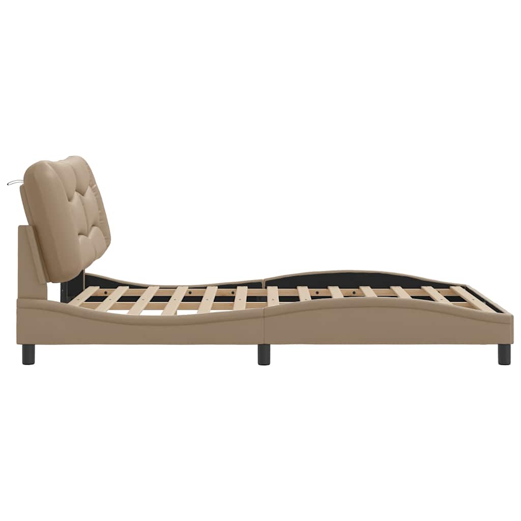 Giroletto senza Materasso Hvar Cappuccino 120x200 cm in Similpelle | homemem39