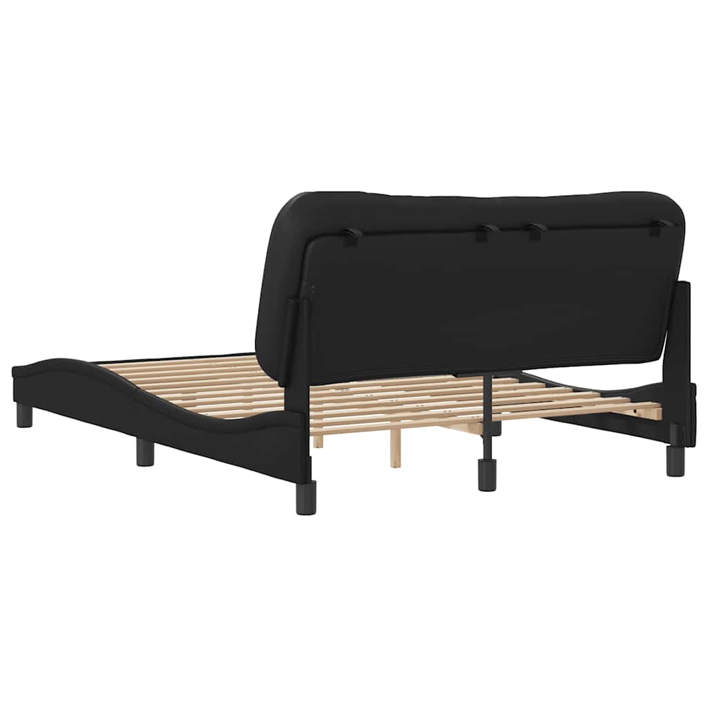Giroletto senza Materasso Hvar Nero 140x190 cm in Similpelle | homemem39