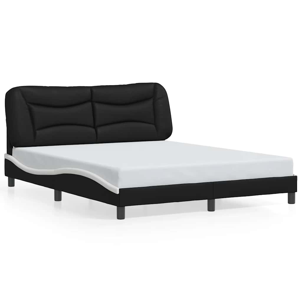 Giroletto senza Materasso Hvar Nero e Bianco 160x200 cm