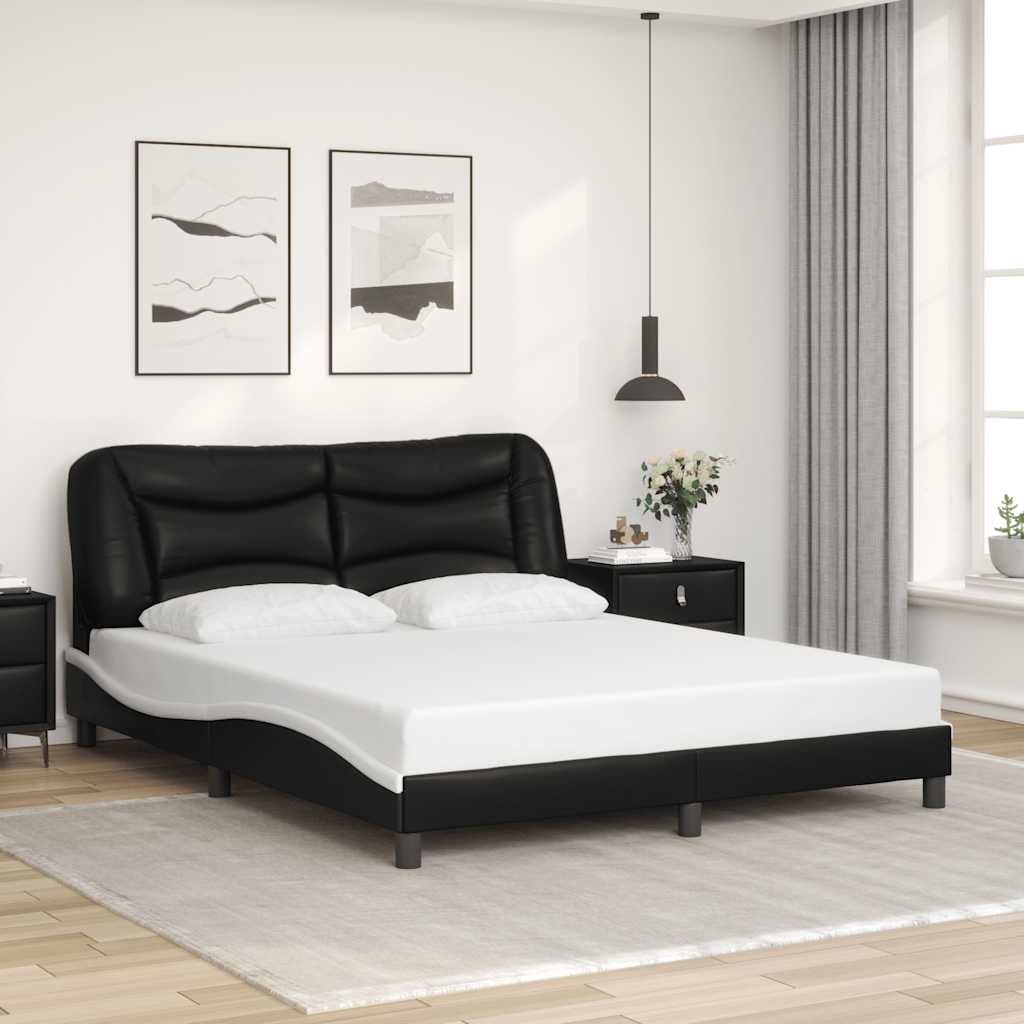 Giroletto senza Materasso Hvar Nero e Bianco 160x200 cm