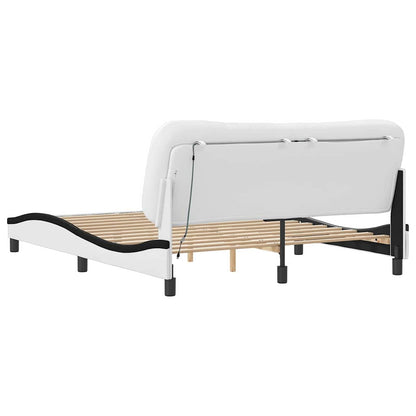 Giroletto senza Materasso Hvar Nero e Bianco 160x200 cm