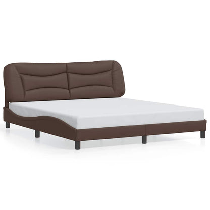 Giroletto senza Materasso Hvar Marrone 180x200 cm in Similpelle | homemem39
