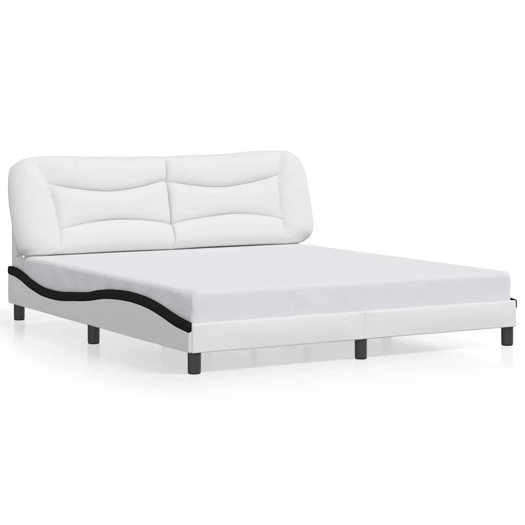 Giroletto senza Materasso Hvar Bianco e Nero 180x200 cm