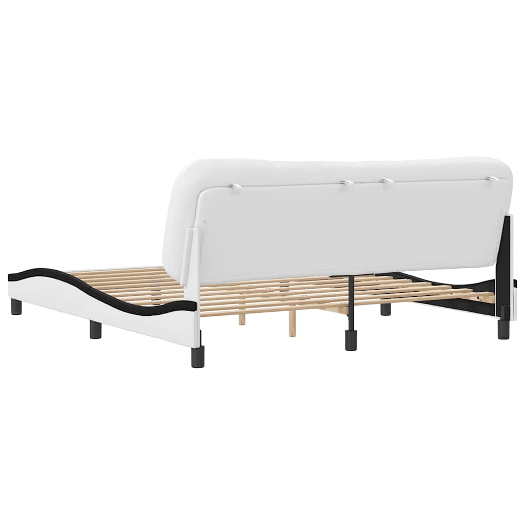 Giroletto senza Materasso Hvar Bianco e Nero 180x200 cm