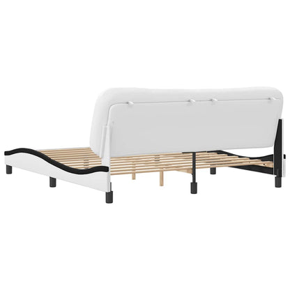 Giroletto senza Materasso Hvar Bianco e Nero 180x200 cm