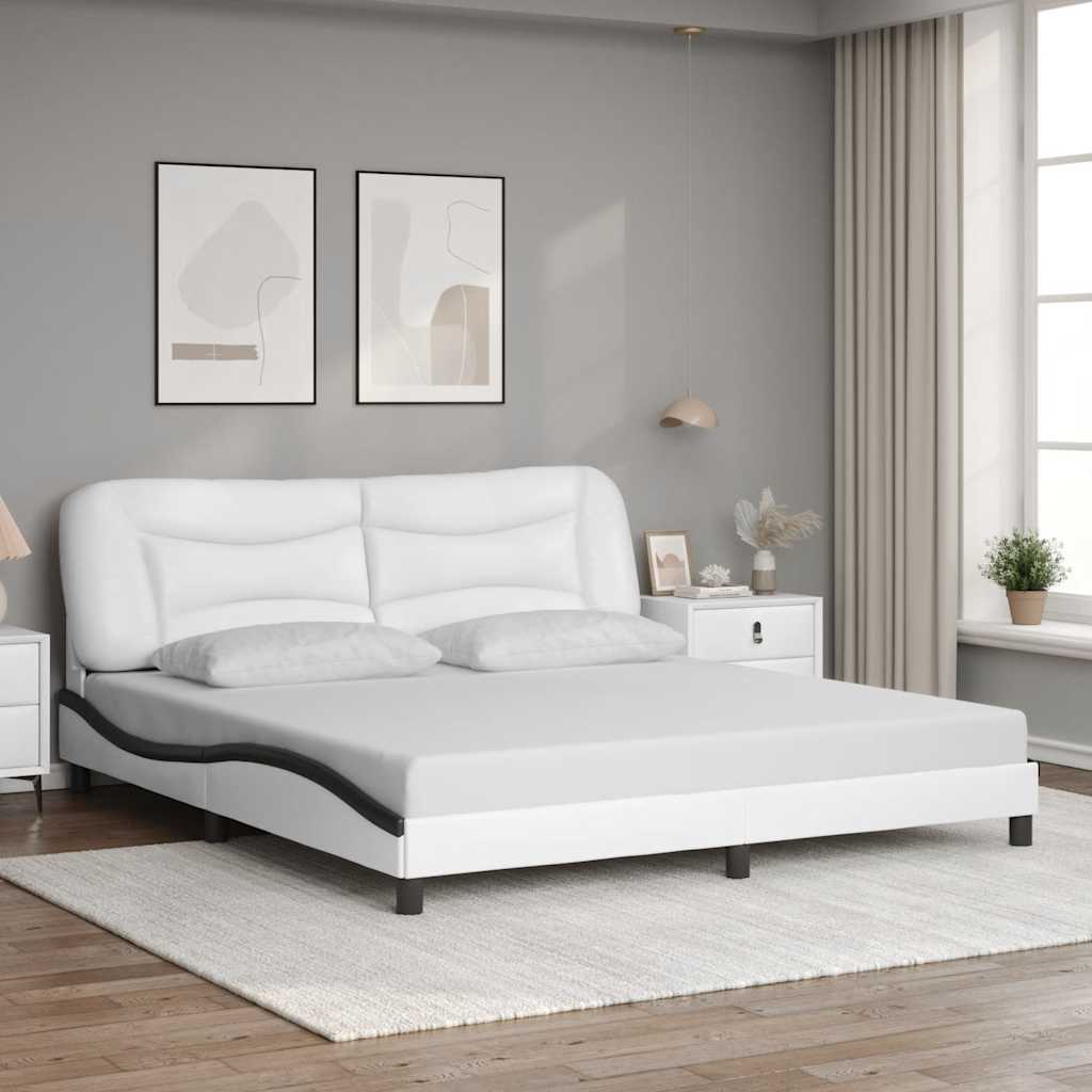 Giroletto senza Materasso Hvar Bianco e Nero 180x200 cm
