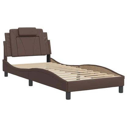 Giroletto Viana senza Materasso Marrone 80x200 cm in Similpelle | homemem39
