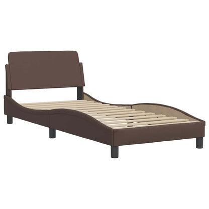 Giroletto Viana senza Materasso Marrone 80x200 cm in Similpelle | homemem39