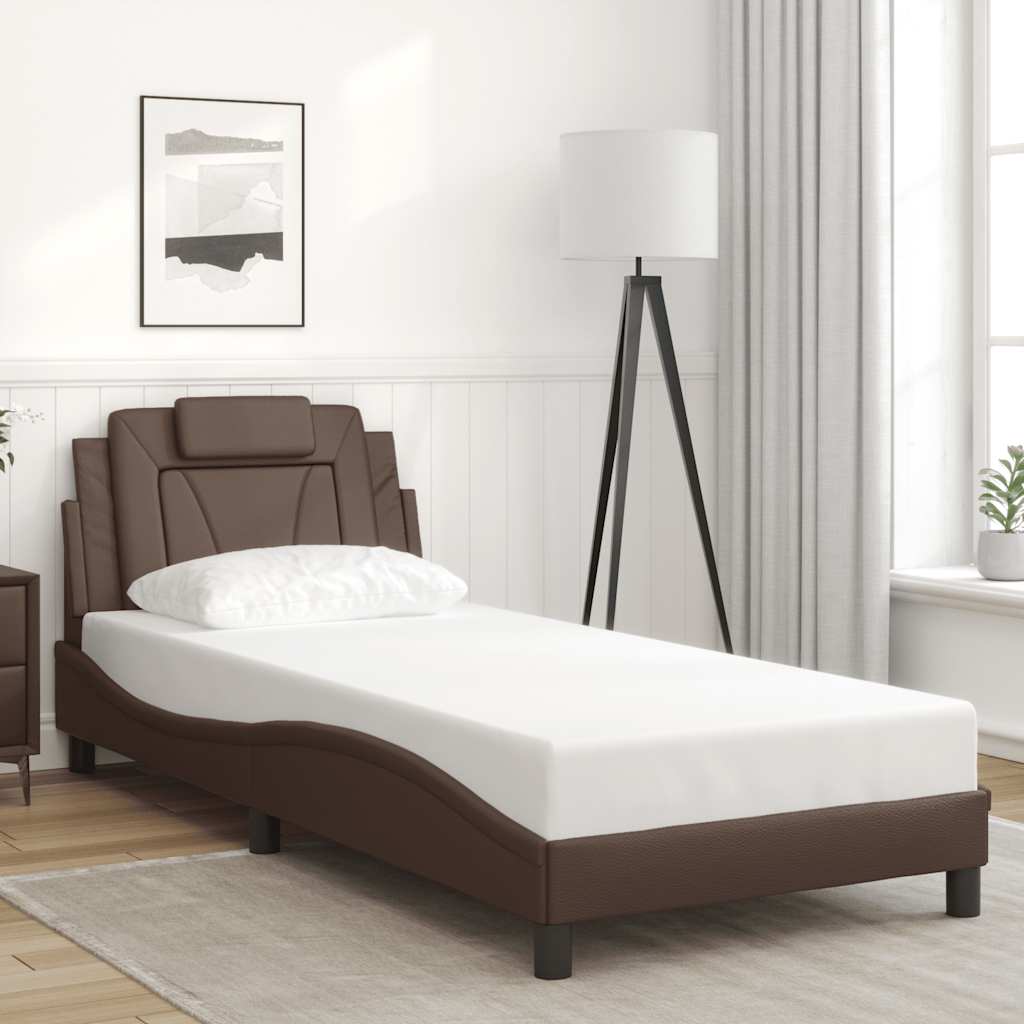 Giroletto Viana senza Materasso Marrone 80x200 cm in Similpelle | homemem39